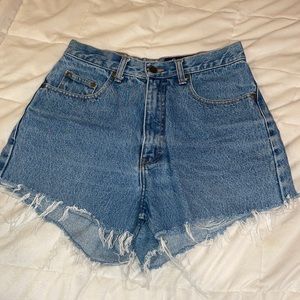 Denim shorts